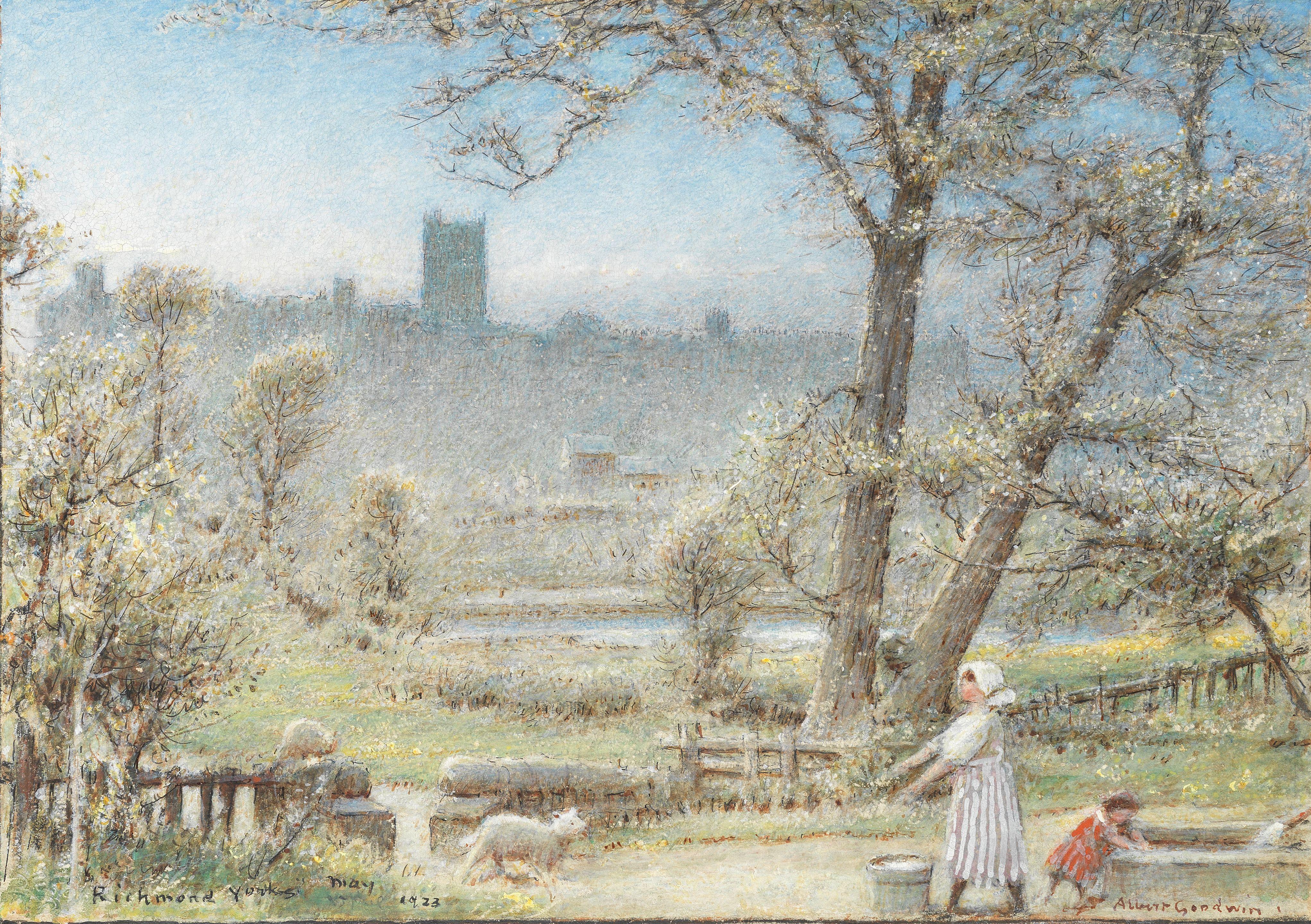 Albert Goodwin, RWS - Richmond, Yorkshire