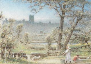Albert Goodwin, RWS - Richmond, Yorkshire