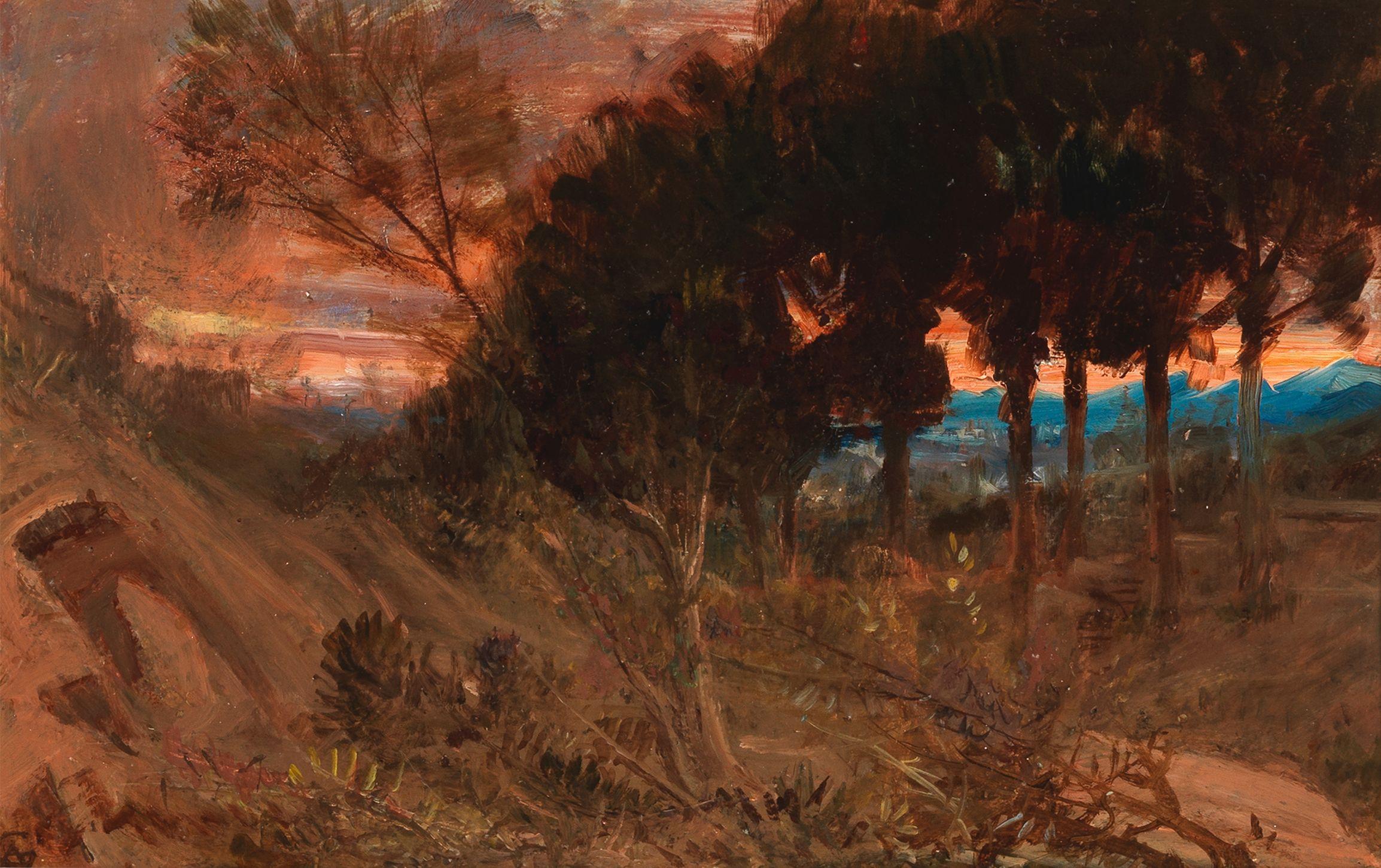 Albert Goodwin, RWS - The outskirts of Florence