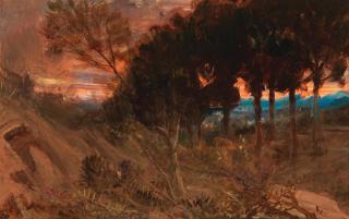 Albert Goodwin, RWS - The outskirts of Florence