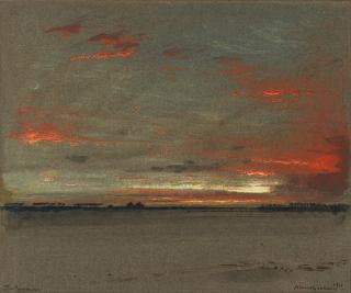 Albert Goodwin, RWS - \'The Pyramids\'