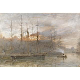 Albert Goodwin - Bristol Docks