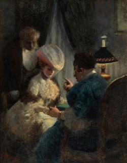 Albert Guillaume - A visit to the fortune teller