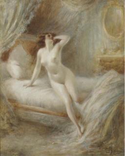 Albert Guillaume - Le coucher