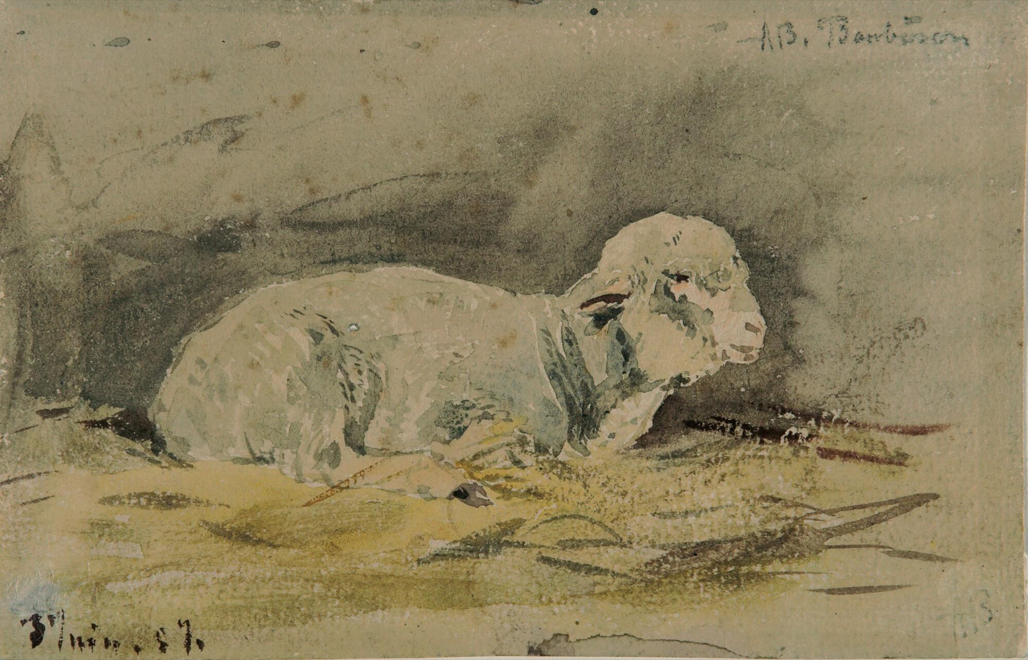 Albert Heinrich Brendel - Das Schaf aus Barbizon.