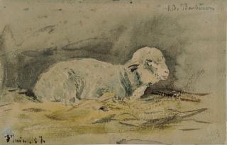 Albert Heinrich Brendel - Das Schaf aus Barbizon.