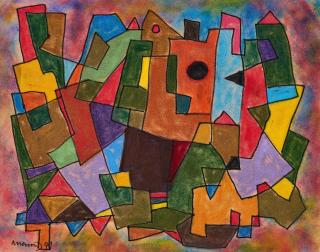 Albert Hennig - Abstrakte Komposition.