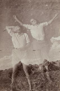 Albert Hennig - Die zwei Kumpels (Doppelbelichtung)