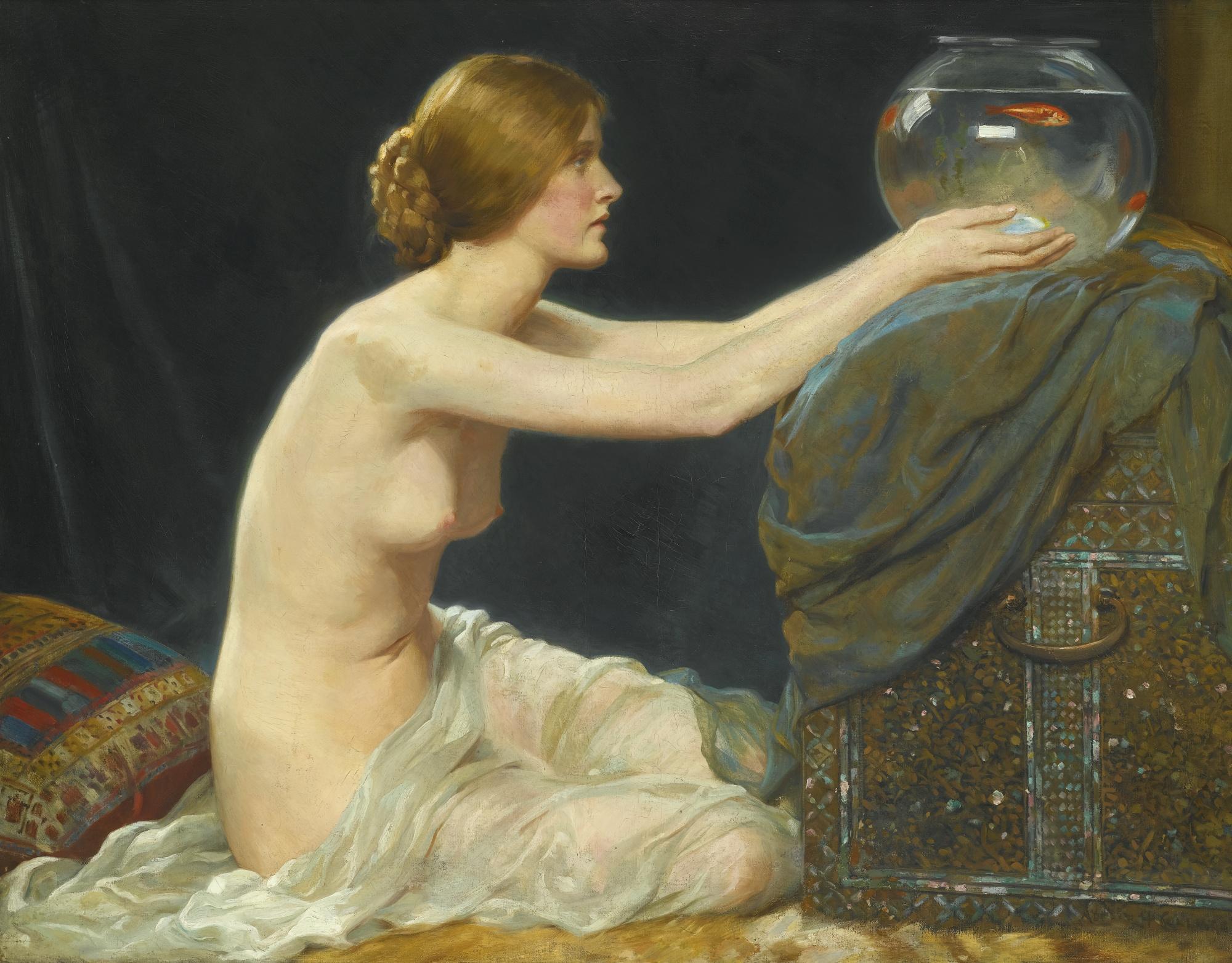 Albert Henry Collings - The Goldfish Bowl