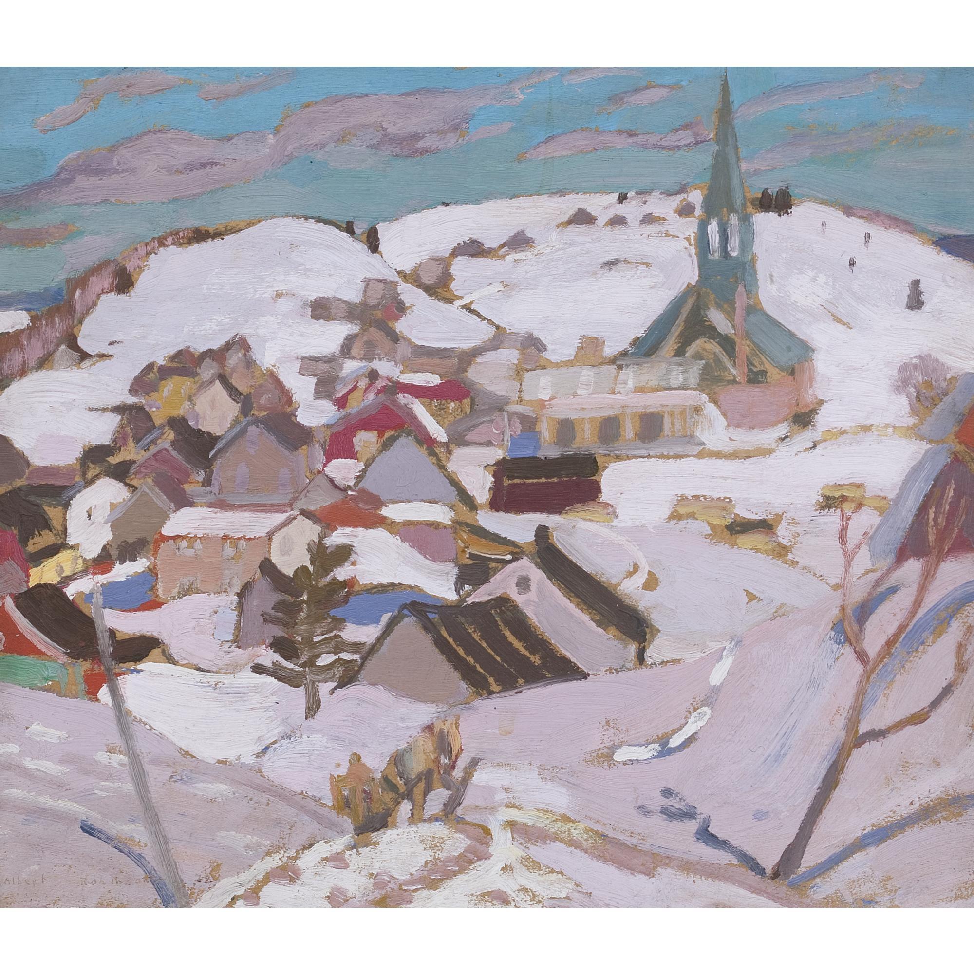 Albert Henry Robinson - Quebec Village In Winter
