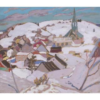 Albert Henry Robinson - Quebec Village In Winter