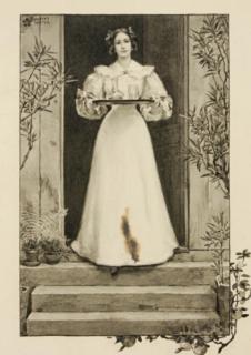 Albert Herter - Lady Serving Cocktails