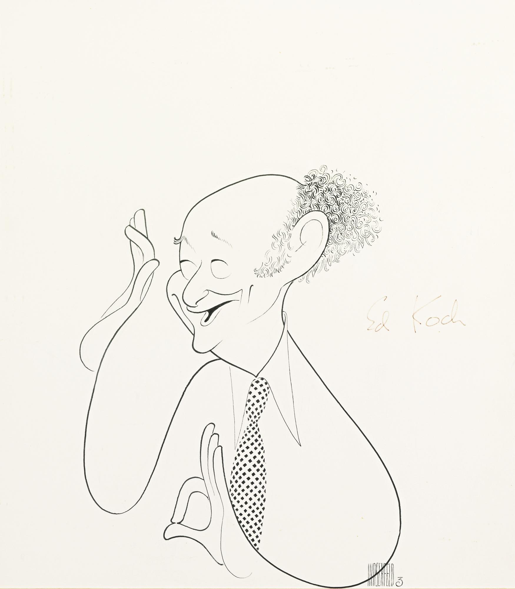 Albert Hirschfeld - Mayor Ed Koch
