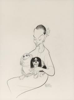 Albert Hirschfeld - Portrait of Hildy Parks Cohen