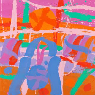 Albert Irvin R.A. - Riverside (unframed)