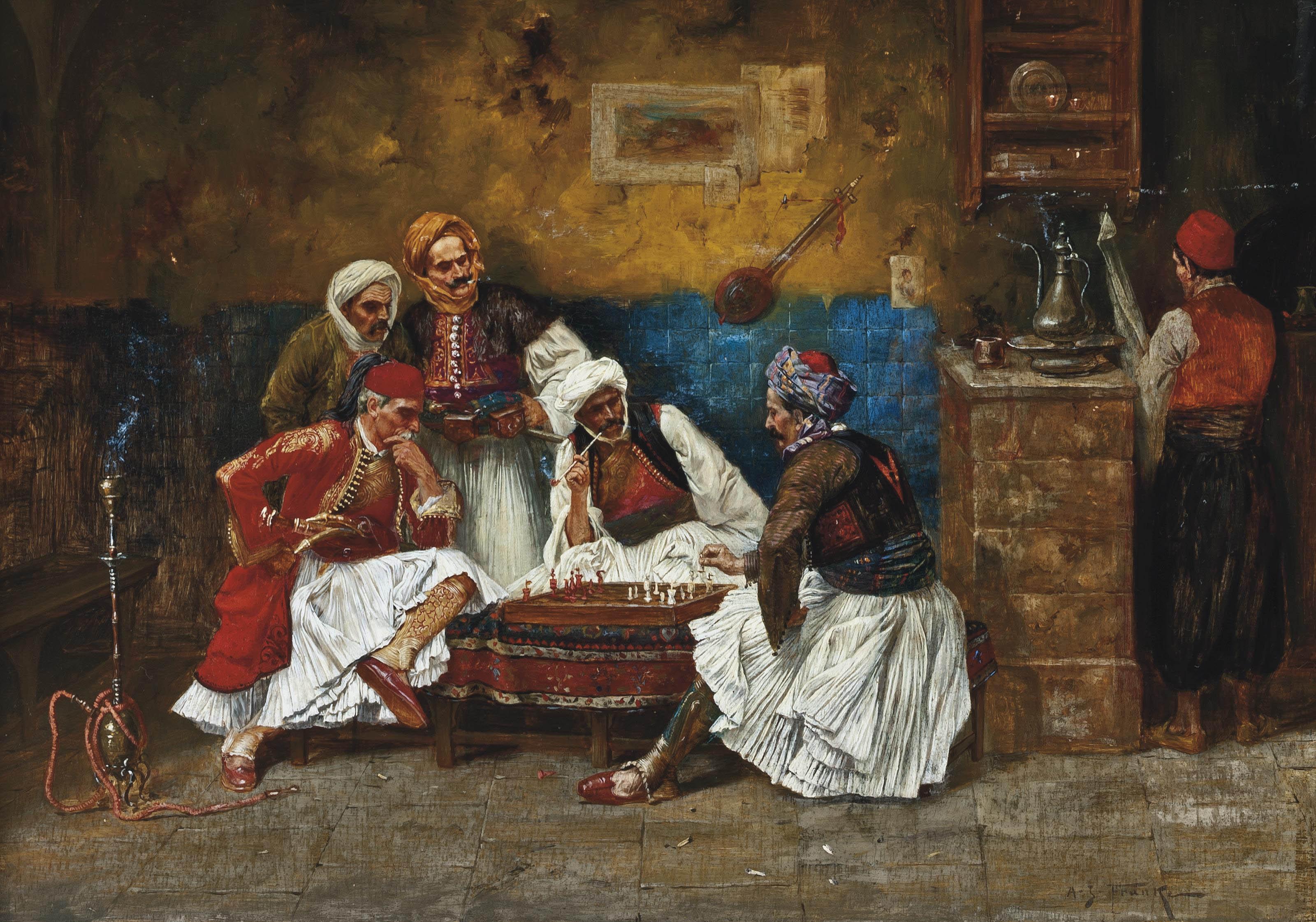 Albert Joseph Franke - A game of chess