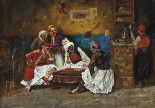 Albert Joseph Franke - A game of chess