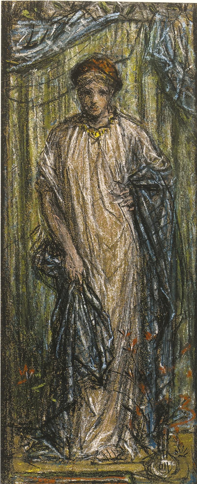 Albert Joseph Moore A.R.W.S. - A Standing Female Figure