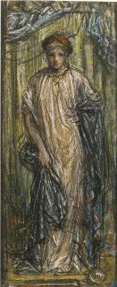 Albert Joseph Moore A.R.W.S. - A Standing Female Figure