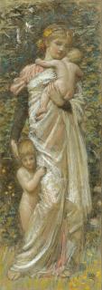 Albert Joseph Moore A.R.W.S. - Caritas (Charity)