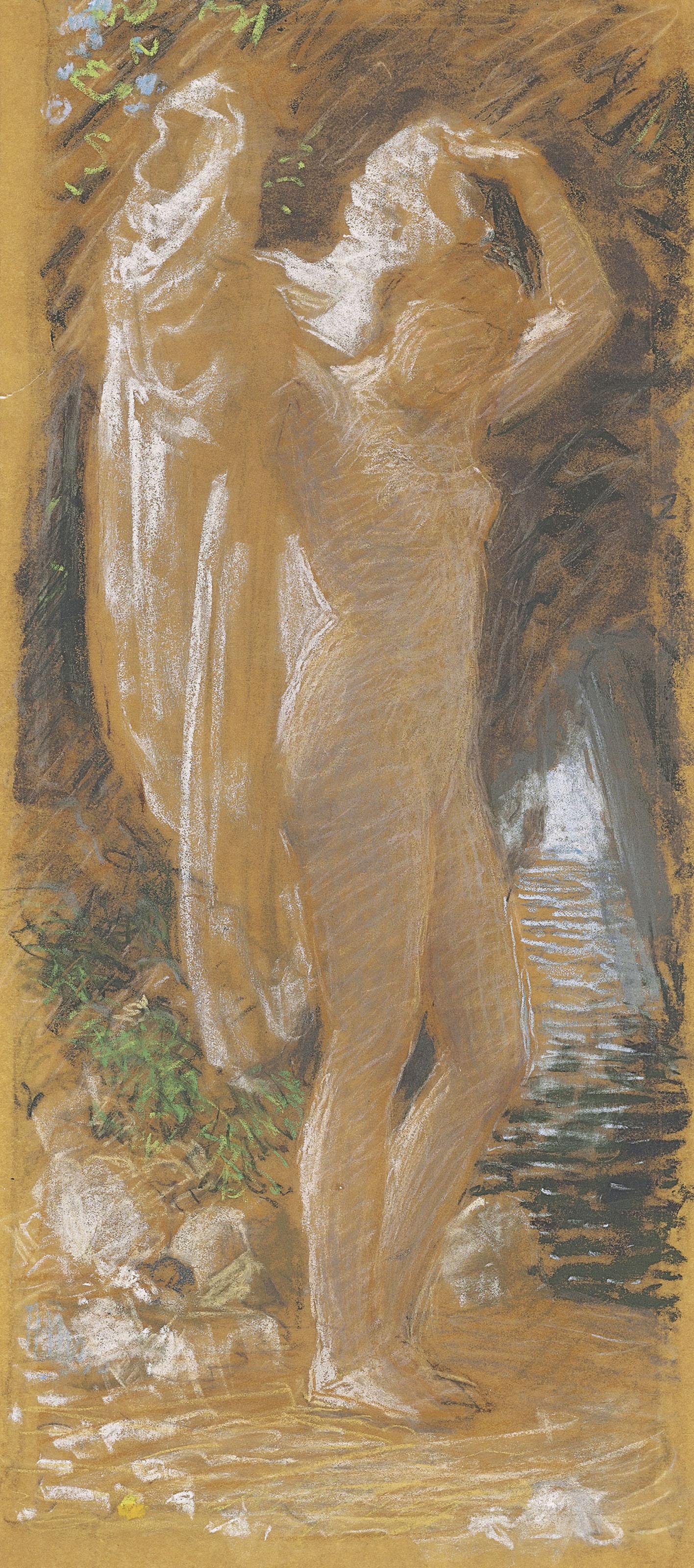 Albert Joseph Moore, A.R.W.S. - Study For \'A Bather\'