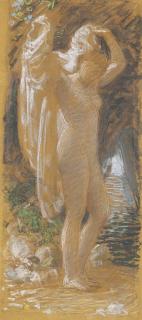 Albert Joseph Moore, A.R.W.S. - Study For \'A Bather\'
