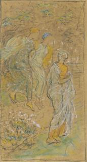 Albert Joseph Moore, A.R.W.S. - Study For \'Kingcups\'