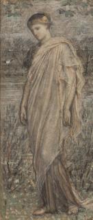 Albert Joseph Moore, A.R.W.S. - Study of a standing woman