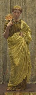 Albert Joseph Moore, A.R.W.S. - The Gilded Fan