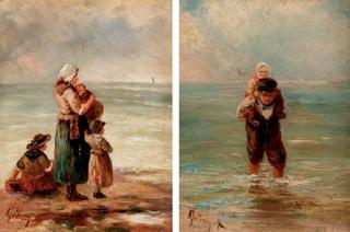 Albert Jurardus van Prooyen - Activities on the beach