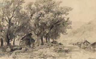 Albert Kappis - Am Neckar bei Hassmersheim