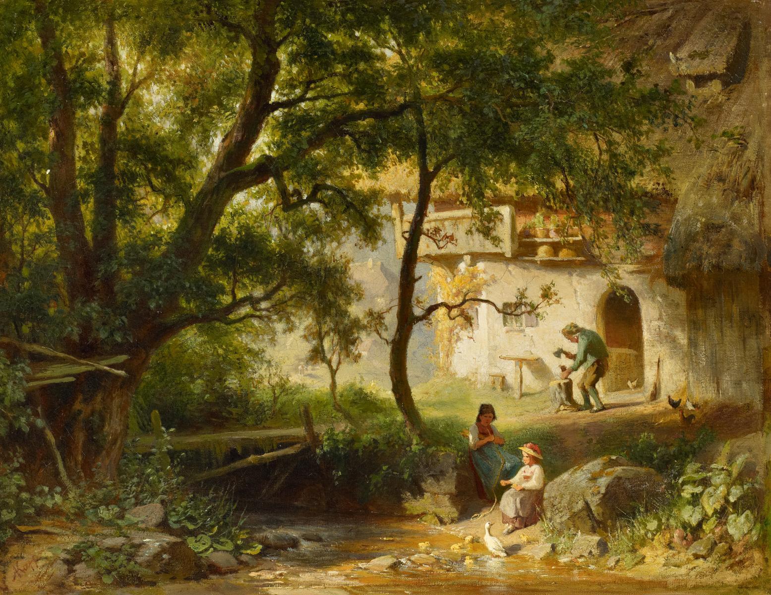 Albert Kappis - Vor dem Bauernhof