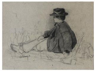 Albert Lebourg - A Seated Man