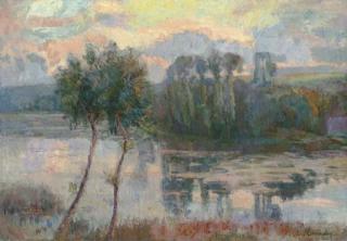 Albert Lebourg - Bord de l\'étang de Chalou-Moulineux