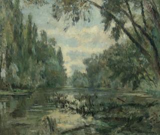 Albert Lebourg - Bords de l\'Iton près d\'Hondouville-sur-Iton