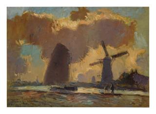 Albert Lebourg - Hollande, Canal Et Moulins