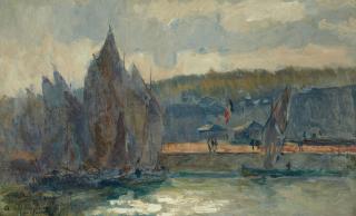Albert Lebourg - Honfleur, barques de pêche