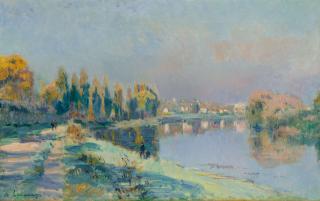 Albert Lebourg - La Seine aux environs de Paris, un automne