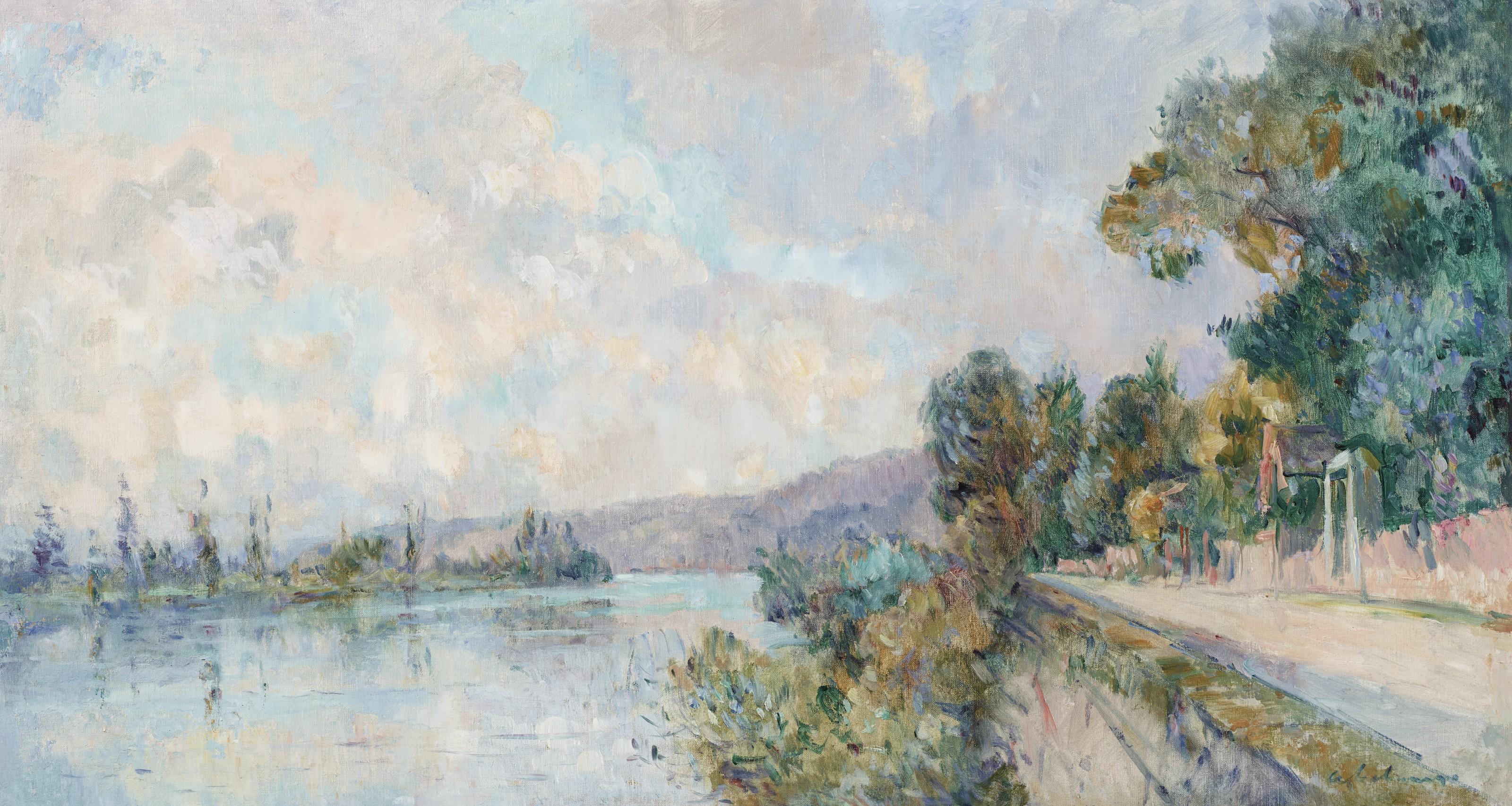 Albert Lebourg - La Seine et les coteaux de Dieppedalle, vue prise de Croisset, près Rouen