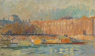 Albert Lebourg - Le Louvre Et Le Pont Des Arts