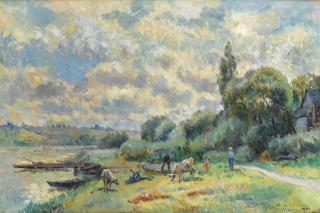 Albert Lebourg - Les Bords De Seine À Muids