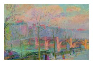 Albert Lebourg - L\'Île Saint-Louis Et Le Pont De La Tournelle Sur La Seine