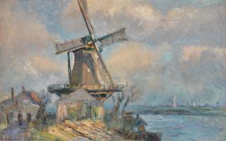 Albert Lebourg - Moulin À Vent À Rotterdam