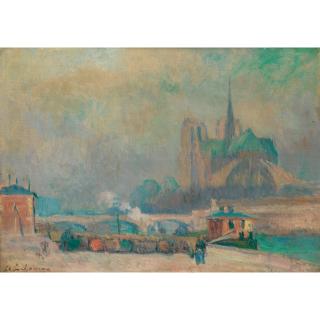 Albert Lebourg - Notre-Dame De Paris Vue Du Quai De La Tournelle