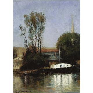Albert Lebourg - Un Bateau Sur La Seine
