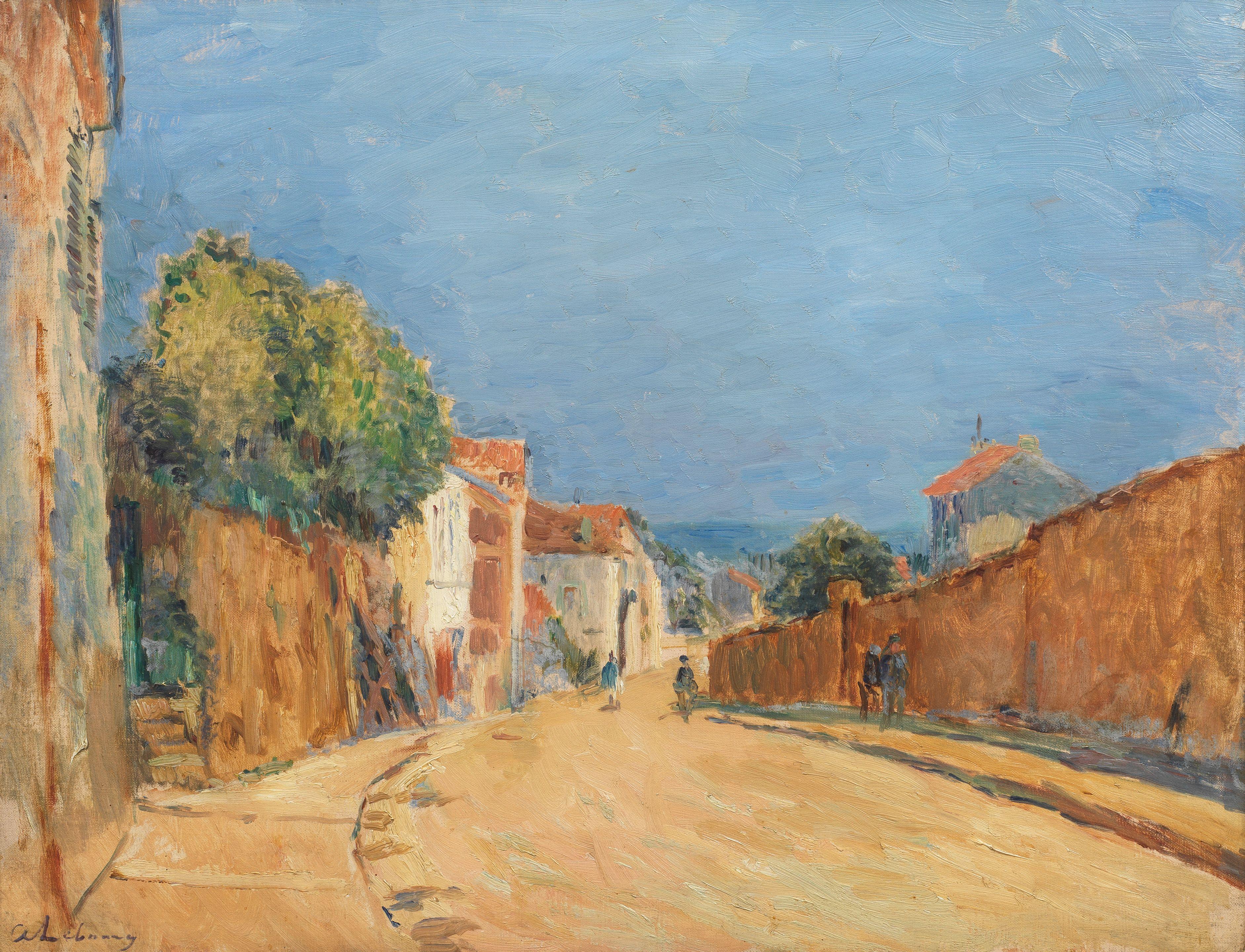 Albert Lebourg - Une rue de village (à midi)