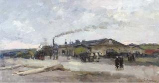 Albert Lebourg - View of a factory