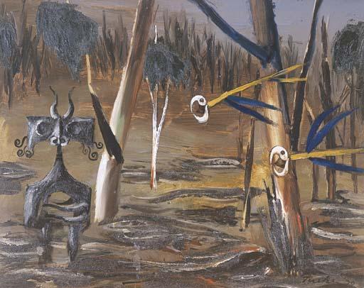 Albert Lee Tucker - Faun and Parrots