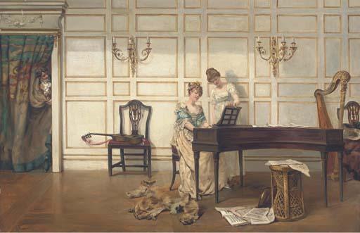 Albert Ludovici Jnr., R.B.A. - The Music Lesson