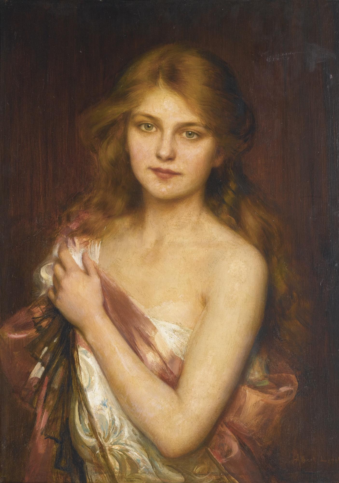 Albert Lynch - Peruvian A Young Beauty